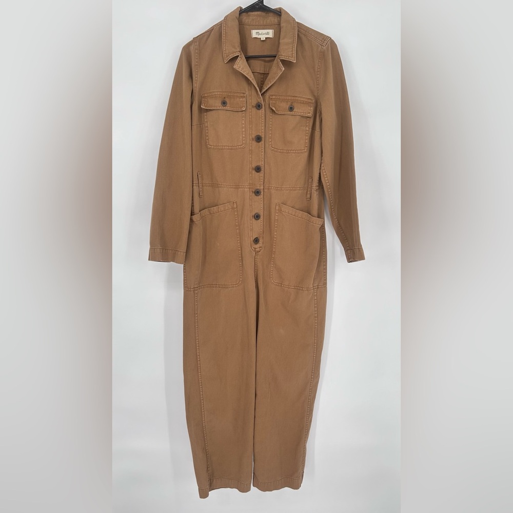 Madewell Tan Utility Jumpsuit